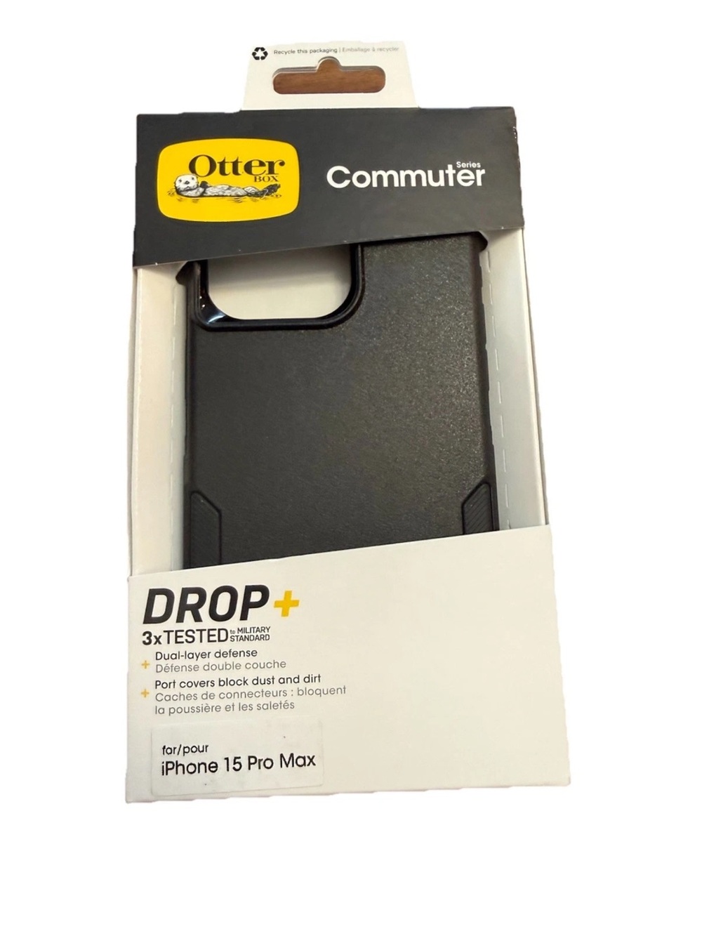 OtterBox Commuter Series Case for iPhone 15 Pro Max - Black New Sealed In Box